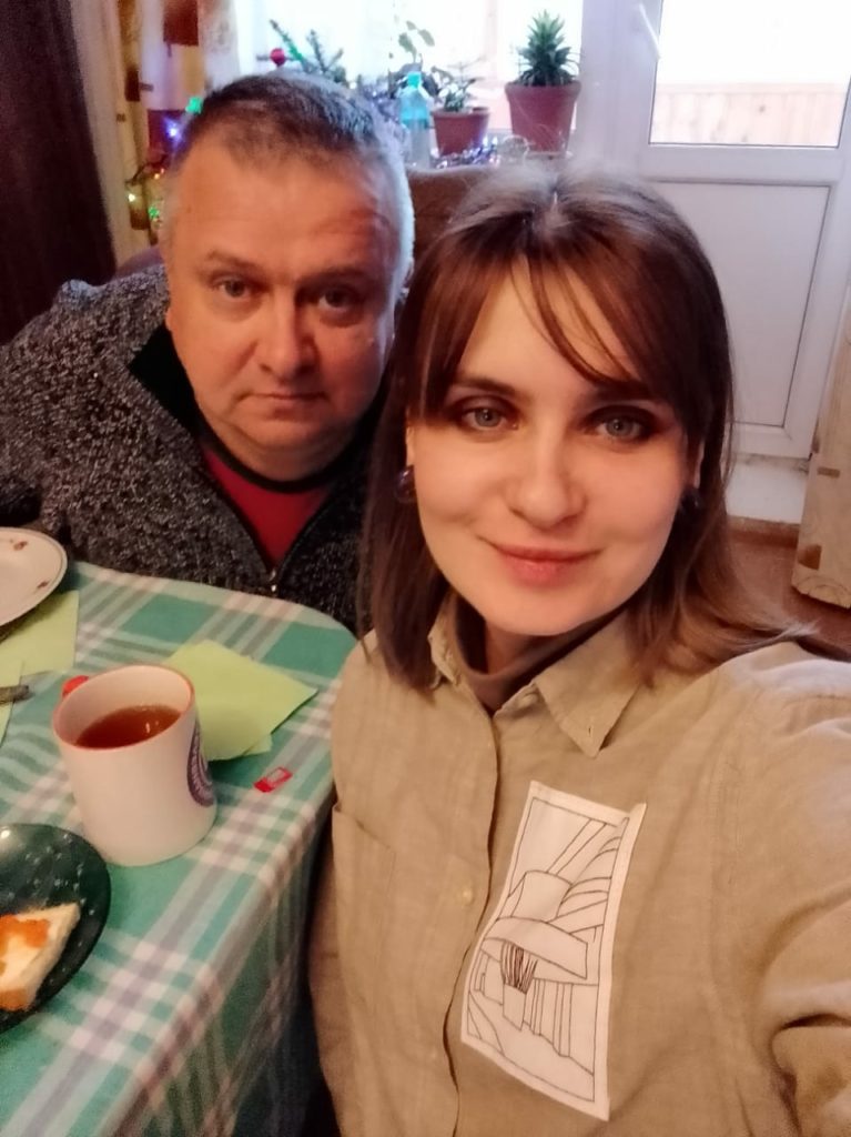 Вячеслав Кочнов с дочерью Ольгой